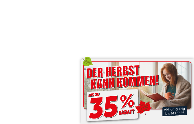 Bis zu 35% auf Fenster, Terrassentüren und Haustüren im September 2026 bei Letwork