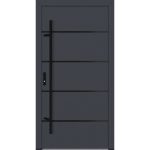 Feldmann und Mayer Aluminium-Haustür DS82 Design Blackline M22 in Anthrazit