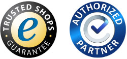 Trustlogos Letwork mit Trusted Shops Gütesiegel, TÜV Authorized PArtner Logo und Bestpreis-Garantie-Logo