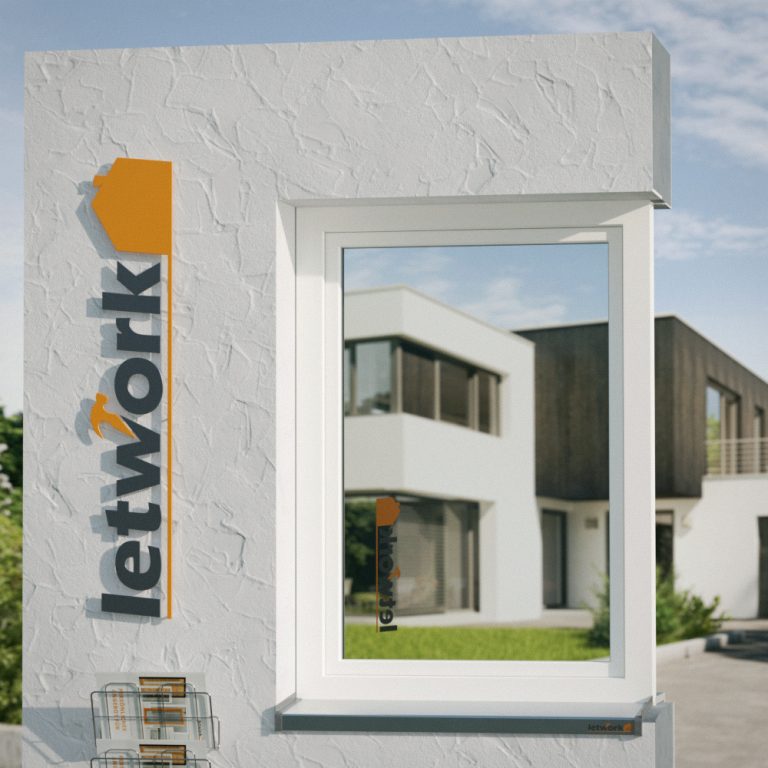 Kunststofffenster VEKA 76 MD in Gesamtansicht als Ausstellungsprodukt